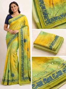 Elegant Green Saree