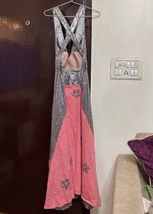 Silver Sequin Maxi Dress