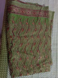 Embroidered Saree With Blouse