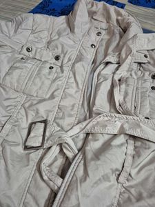 Stylish Women's Beige Utility Jacket