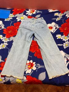 Light Wash Wide Leg Jeans