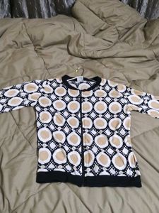 Patterned Zip-Up Jacket