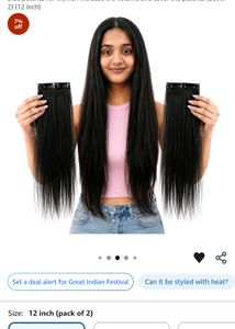 Thick human hair extensions with clip