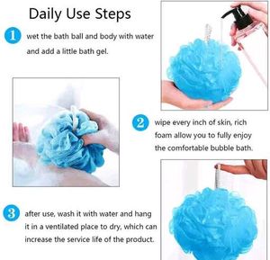Soft Mesh Bath Poufs (Set of 2)