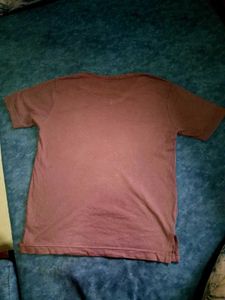 Brown V-Neck Tee