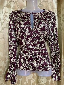 MANGO Floral Print blouse