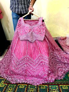 Stunning Pink Embroidered Lehenga Choli