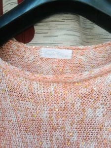 Peach Knit Sweater - Stylish &amp; Comfy