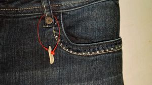 Women's Dark Wash Embellished Jeans