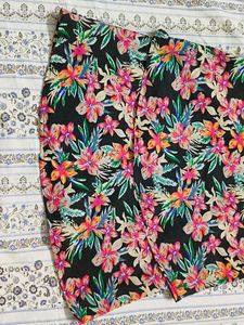 Tropical Floral Tiered Tunic Top