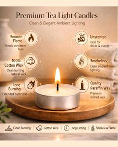 Diwali Decoration - Pack of 50 Tea Light Candles