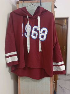 Maroon "1968" Hoodie Top
