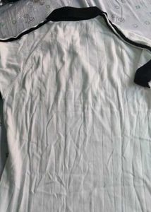 White Striped Polo Shirt