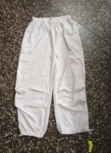 White Parachute Pants