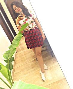 Classic Checked Mini Skirt
