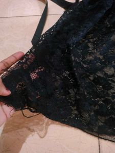 Black Lace Swim Cover-Up 🖤🪨🦨⚽🎱🎩🪄