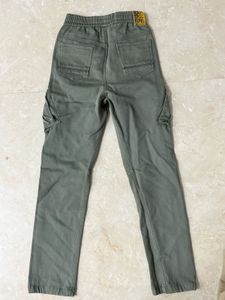 Olive Green Boys' Cargo Pants