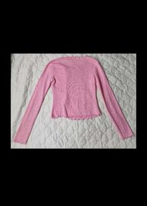 combo of 2 tops Coral Puff Sleeve Button-Up Blouse