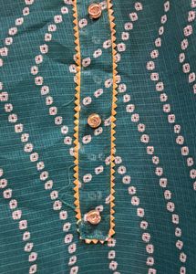 BRAND NEW Rajasthani Bandhani Green Kurta
