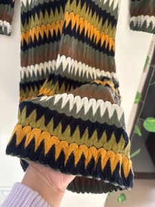 Vintage Patterned Knit Dress