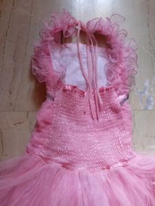 Beautiful Pink Ruffled Party Dress