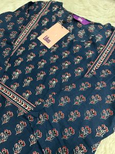 Libas stylish Blue Printed Kurta Set
