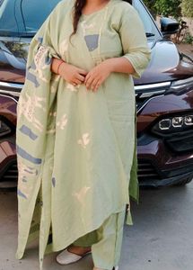 Elegant Light Green Kurta Set with Dupatta