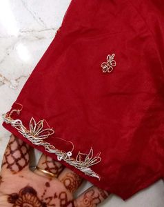 Stunning Maroon Embroidered Lehenga