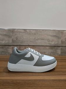 Stylish Grey &amp; White Sneakers
