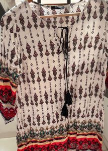 Boho Print Tunic Top