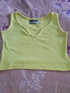 Ribbed V-Neck Tank Top