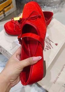 Stunning Red mary jane shoe with Bows