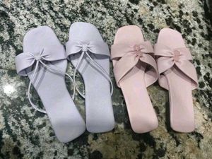 Cute Bow Slip-On Sandals