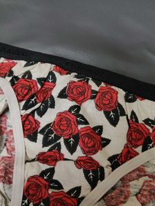 Floral Rose Print Briefs
