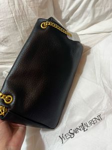 Ysl Classic Black Leather Shoulder Bag