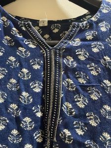 Stylish Blue Printed Kurta