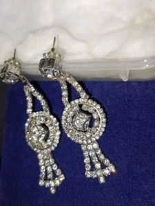 Sparkling Crystal Dangle Earrings