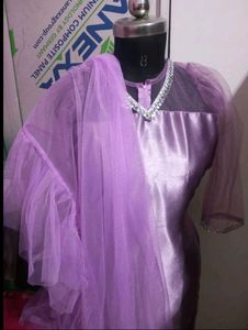 Elegant Lavender Silk Kurta duppata