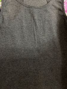 Charcoal Grey Racerback Tank Top