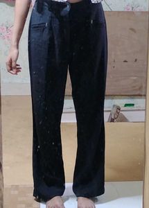 Black Straight Fit Trouser/Pant