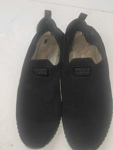 Comfortable Black Slip-On Sneakers