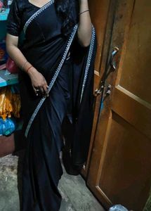 black saree 💥🥵