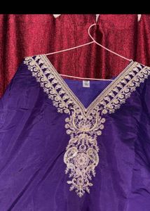 Embroidered Purple Kurta