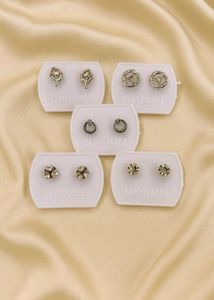 Set of 5 Pairs Stud Earrings