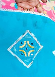 Absolutely new Cotton Saree With Blouse