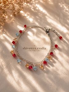 Boho Beaded Anklet/Bracelet(by shivanya.crafts)
