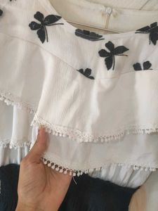 Chic Butterfly Embellished Dress