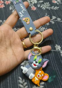 Tom And Jerry themed bag charm
