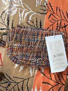 Textured Tweed Crossbody Bag