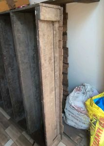 Vintage Wooden Shelving Unit Old Stock Very Heavy